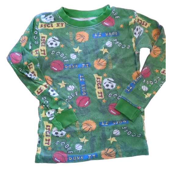 Kirkland Green Sports Print Pajama Set - Picture 2 of 4